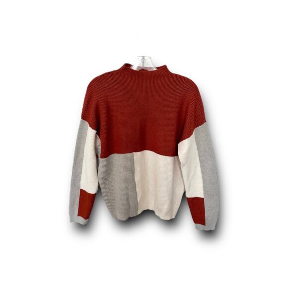 Roolee Color Block Pullover Sweater Size Multicolor Autumn Large - Picture 1 of 9